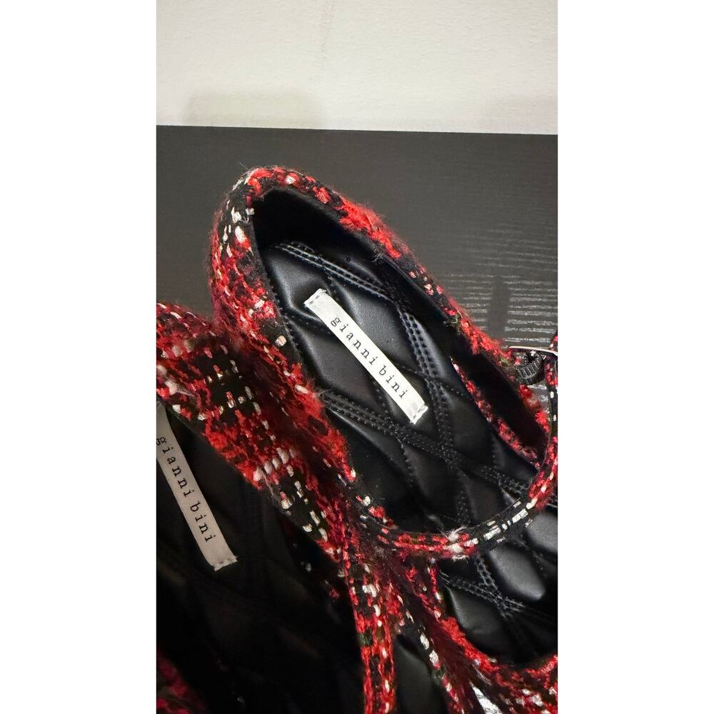 Gianni Bini Red Tweed Mary Jane Heels Women’s Size 6M Block Heel Pumps $80 NWOB - Picture 13 of 15